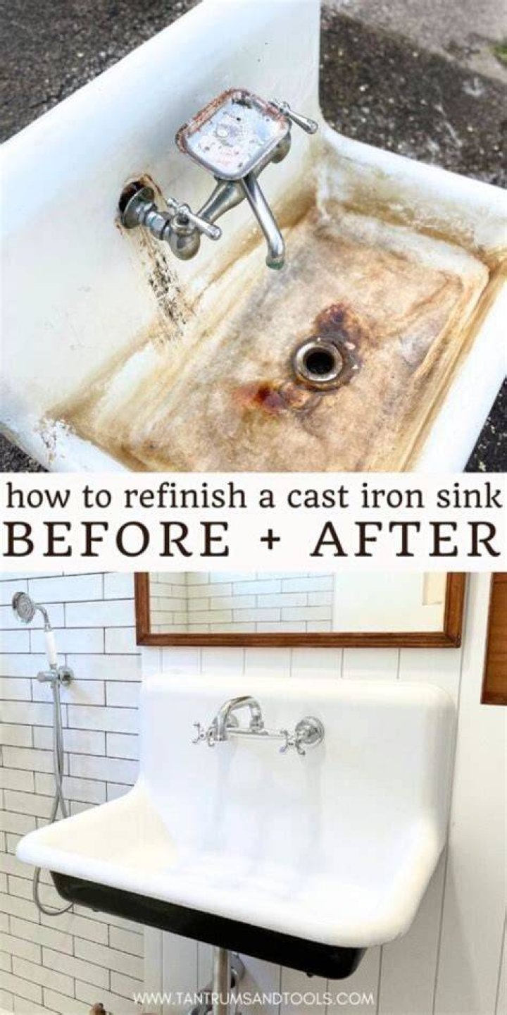 Can you repaint a cast iron sink?
