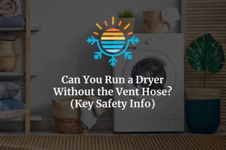 Can you run a dryer without a vent?