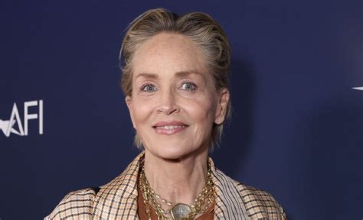 composite image of Sharon Stone kissing the West Wall, looking like an idiot in 80s garb at the post Oscar parties, and looking like a slut in basic instinct 2. Caption reads: I'm sexy, I'm religious, I'm a fool. Pay attention to me!