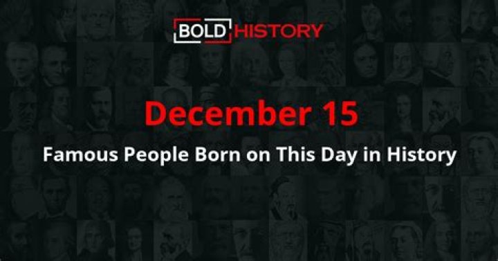December 15 Birthdays By Profession