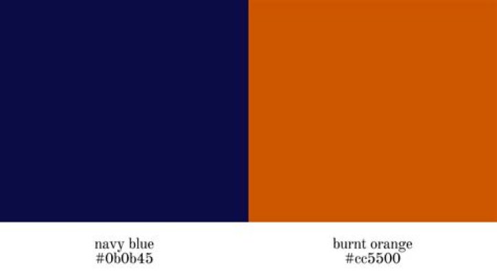 Does navy blue and orange go together?