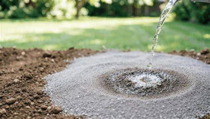 Does water drain through stone dust?