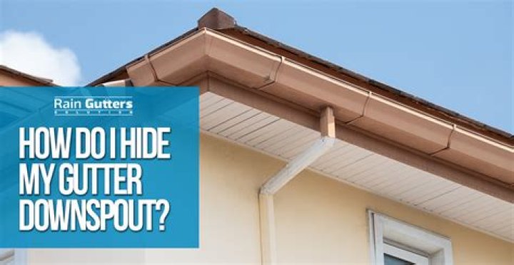 How can I hide my downspout?