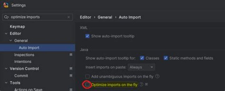 How do I disable optimize imports in IntelliJ?