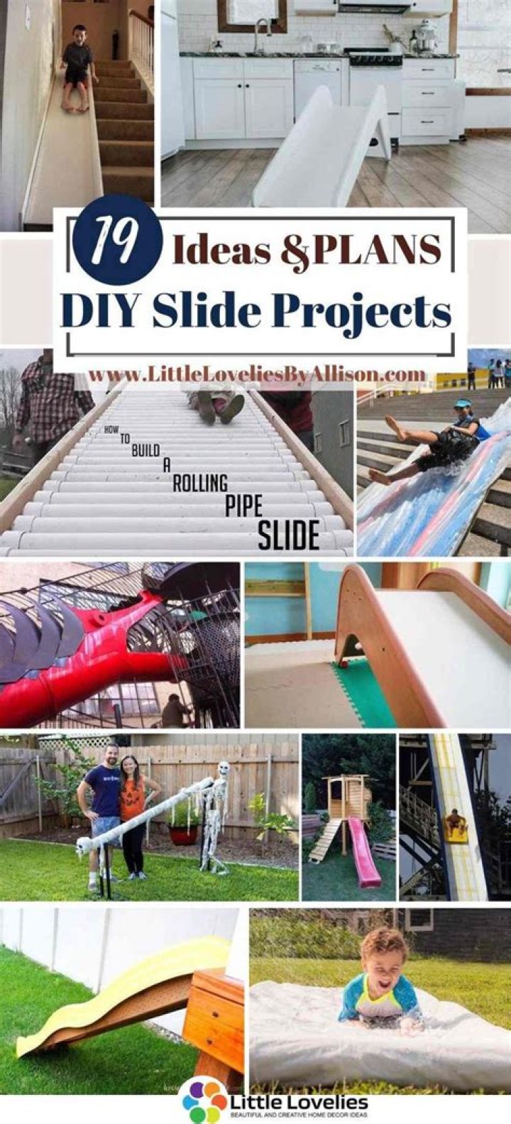 How do you build a slide on a hill?