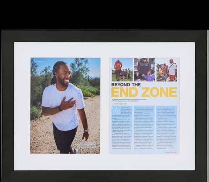 How do you frame a magazine cover article?