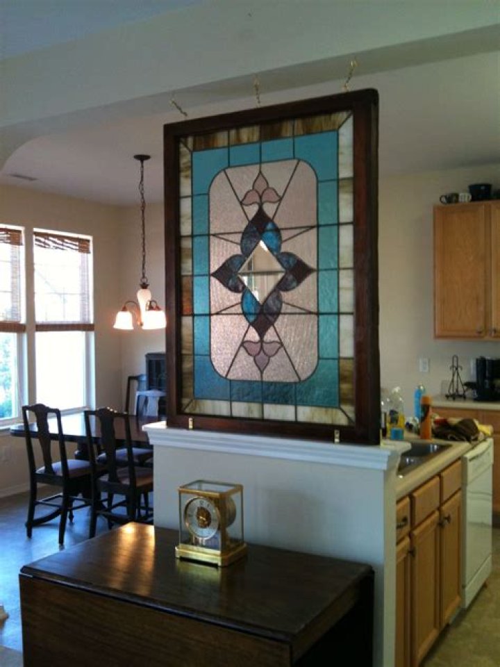 How do you hang stained glass?