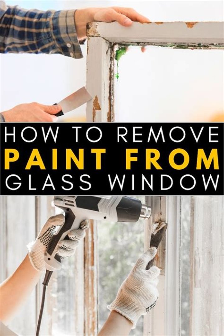 How do you remove paint from glass windows?