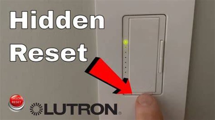 How do you reset a Lutron dimmer switch?