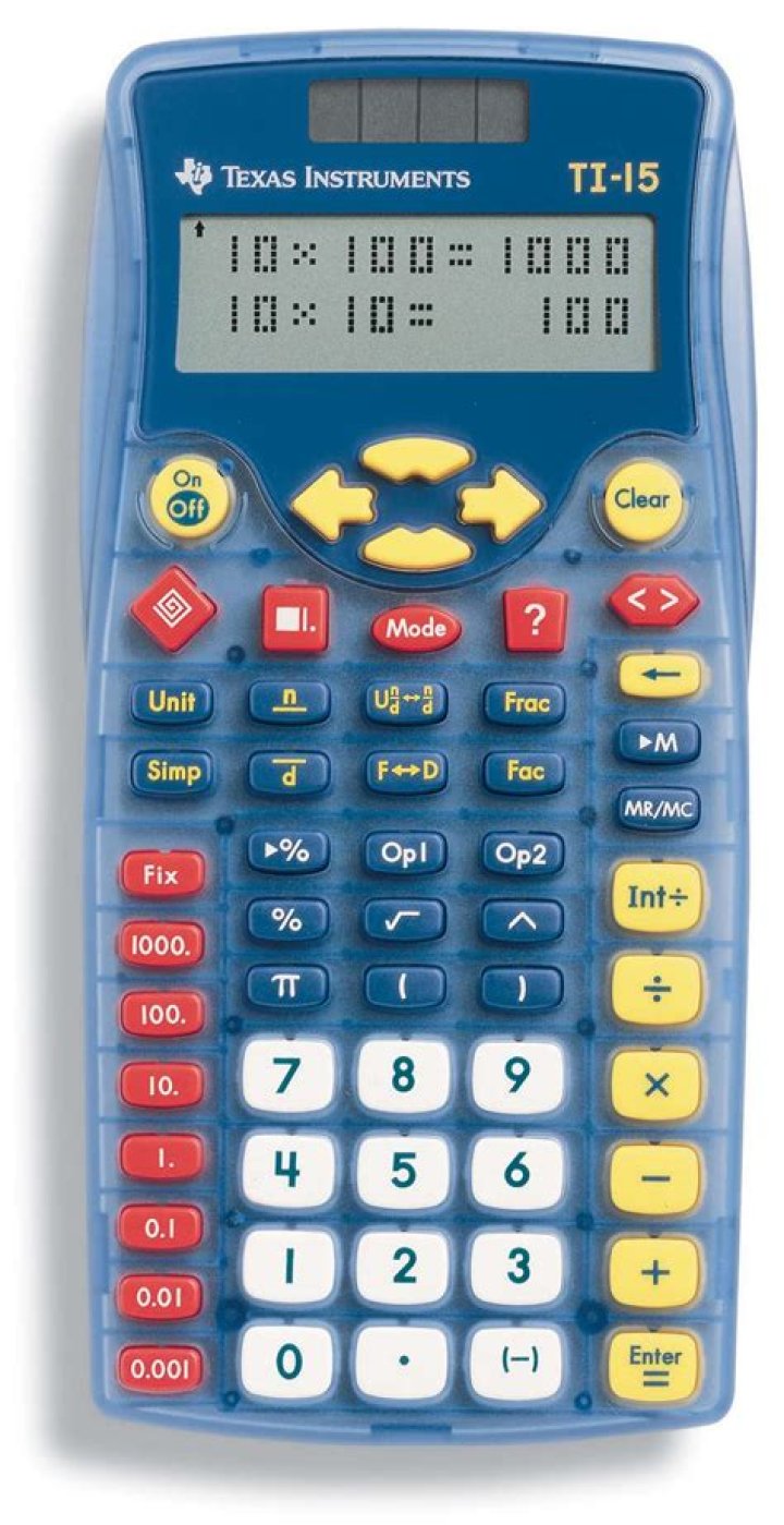 How do you reset a TI 15 calculator?