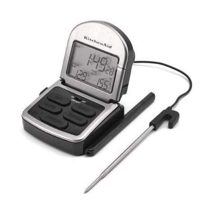 How do you use a KitchenAid temperature probe?