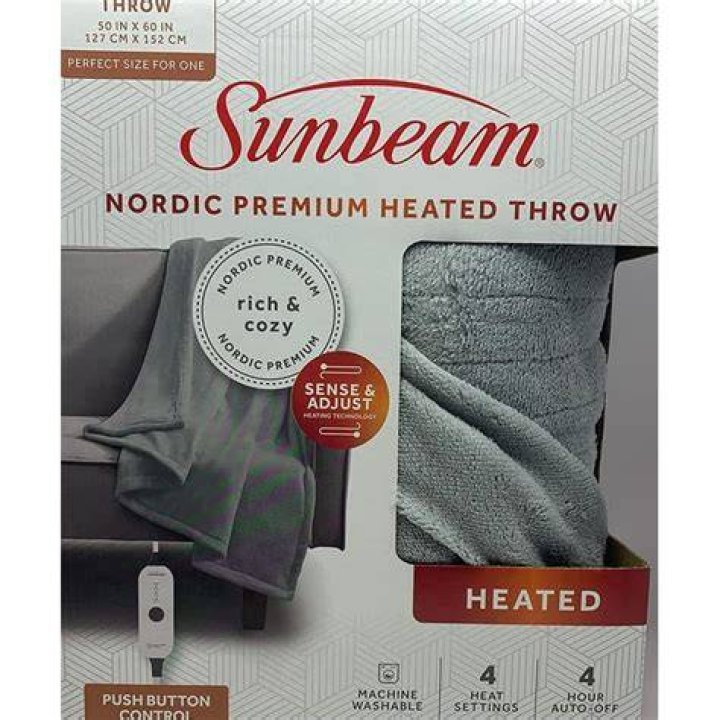 How do you use a Sunbeam heated throw?