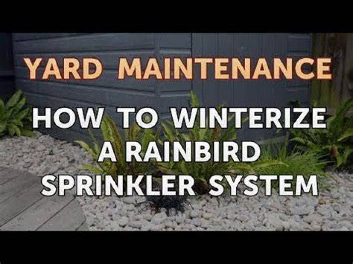 How do you winterize a Rainbird irrigation system?