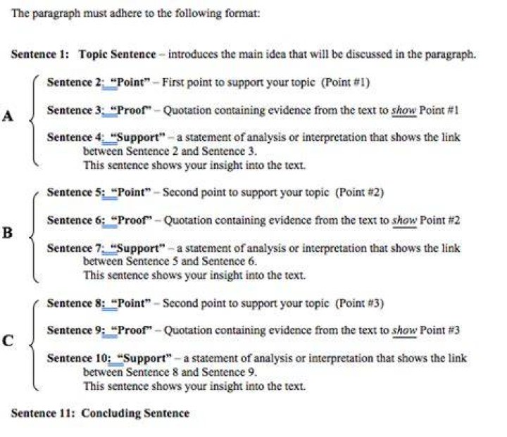How do you write an 11 sentence paragraph?