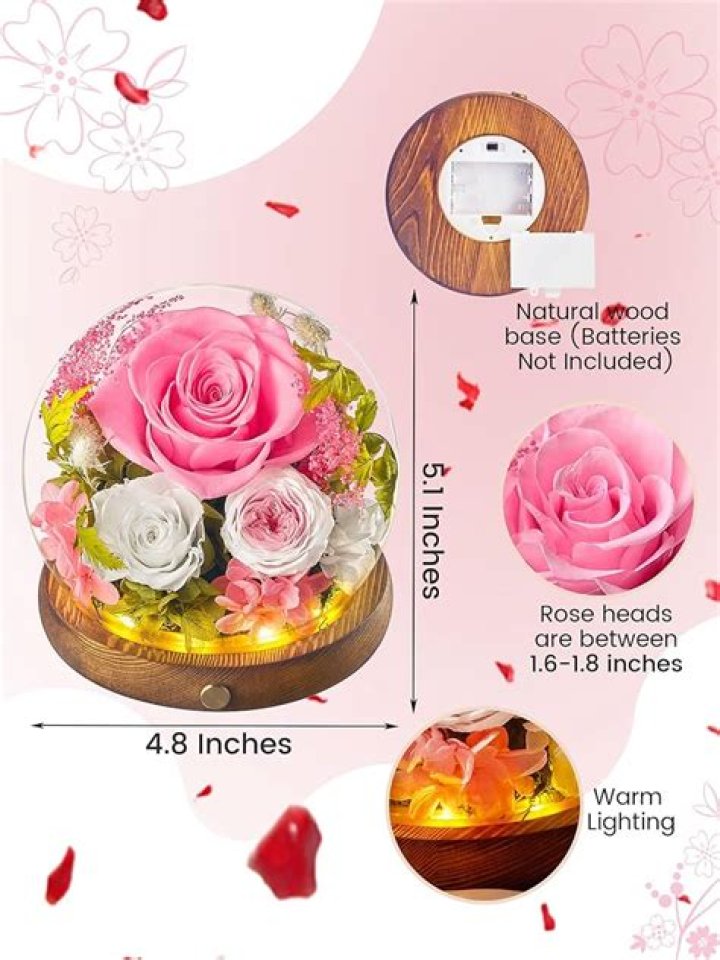 How long does a preserved rose Globe last?