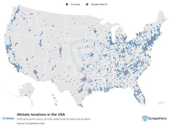 How many Allstate agents are there?