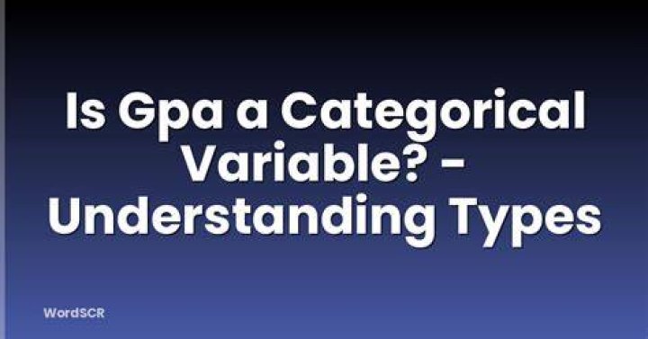 Is GPA a continuous or categorical variable?