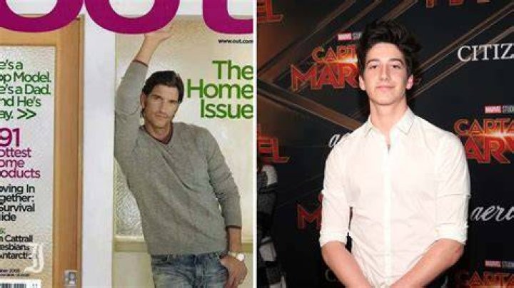 Jeffrey Brezovar (right) is the son of Zombies actor Milo Manheim (left).