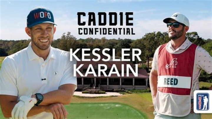 Kessler Karain works as the caddie of his brother-in-law.