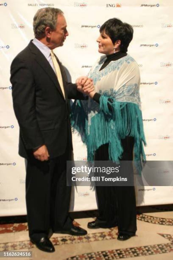 Liz Minelli and Mayor Bloomberg at the Liza with a Z DVD release party