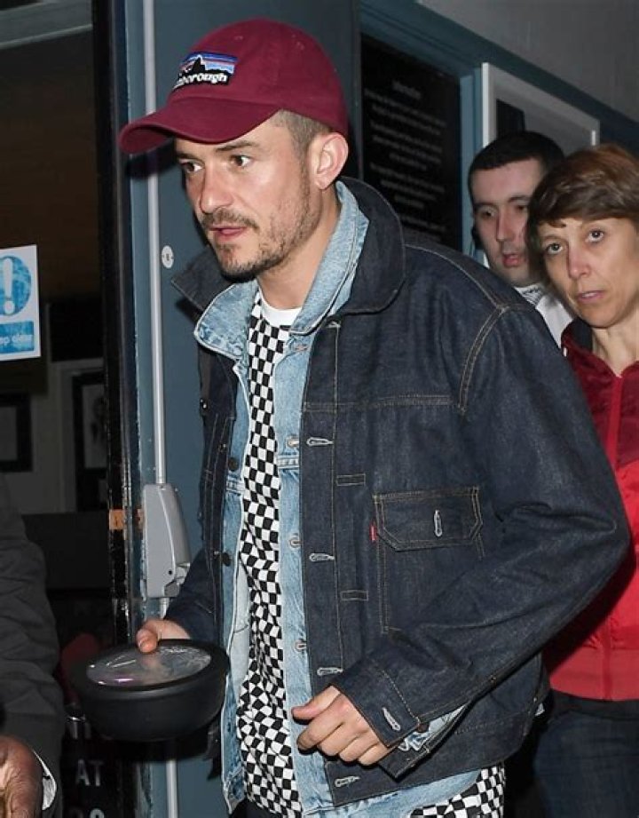 Orlando Bloom leaves Trafalgar Studios after performing in the theatre production 'Killer Joe'