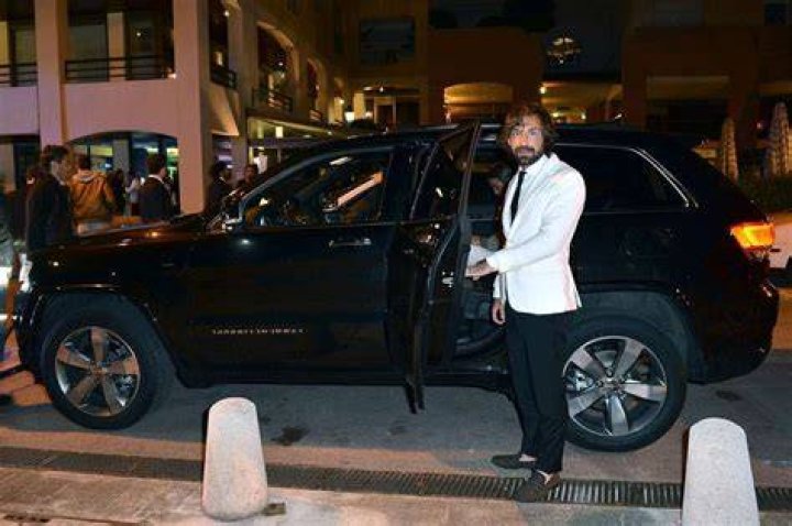 Pirlo with his car