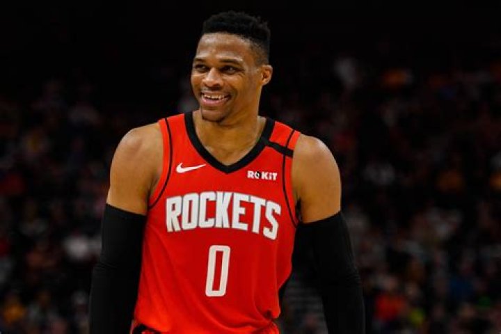 Russell westbrook playing for Houston Rockets