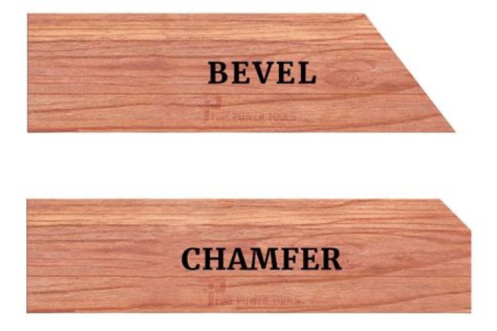 What is the difference between a chamfer and bevel?