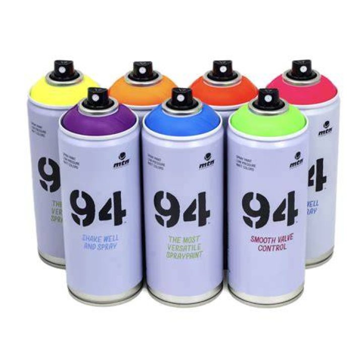 What spray paint glows under black light?