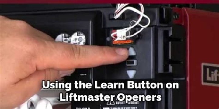 Where is the Learn button on a LiftMaster 8500?