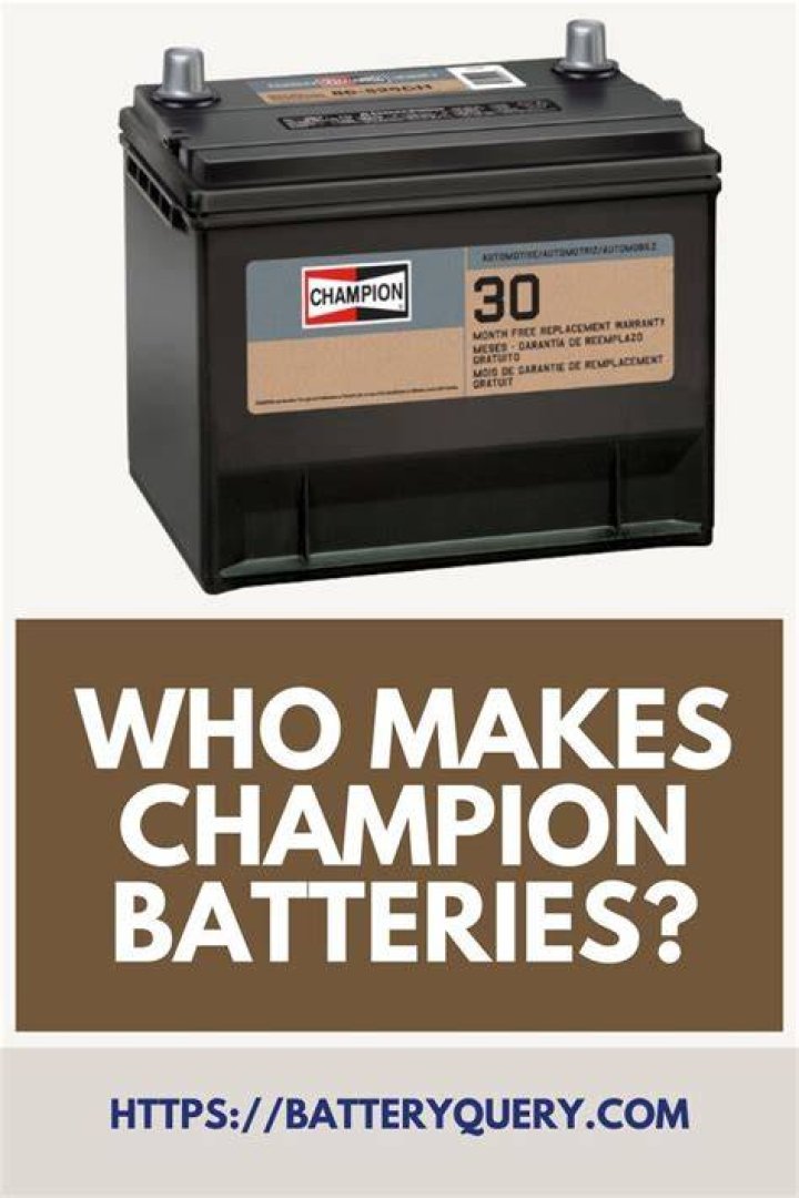 Who makes Champion battery?