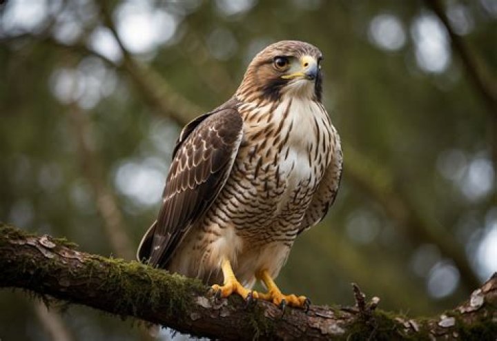 Why do Hawks sit with wings spread?