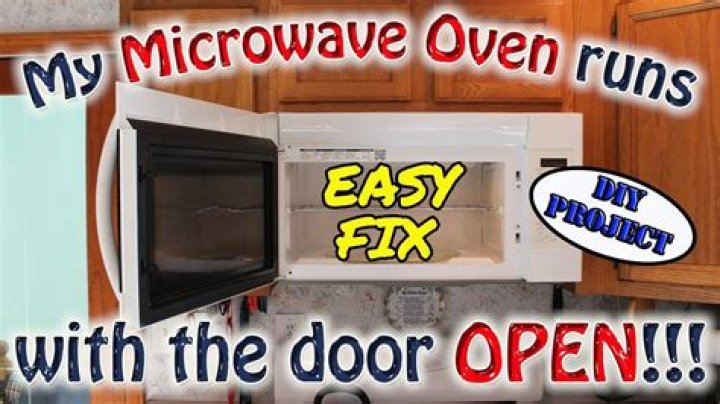 Why does my microwave turn on when I close the door?