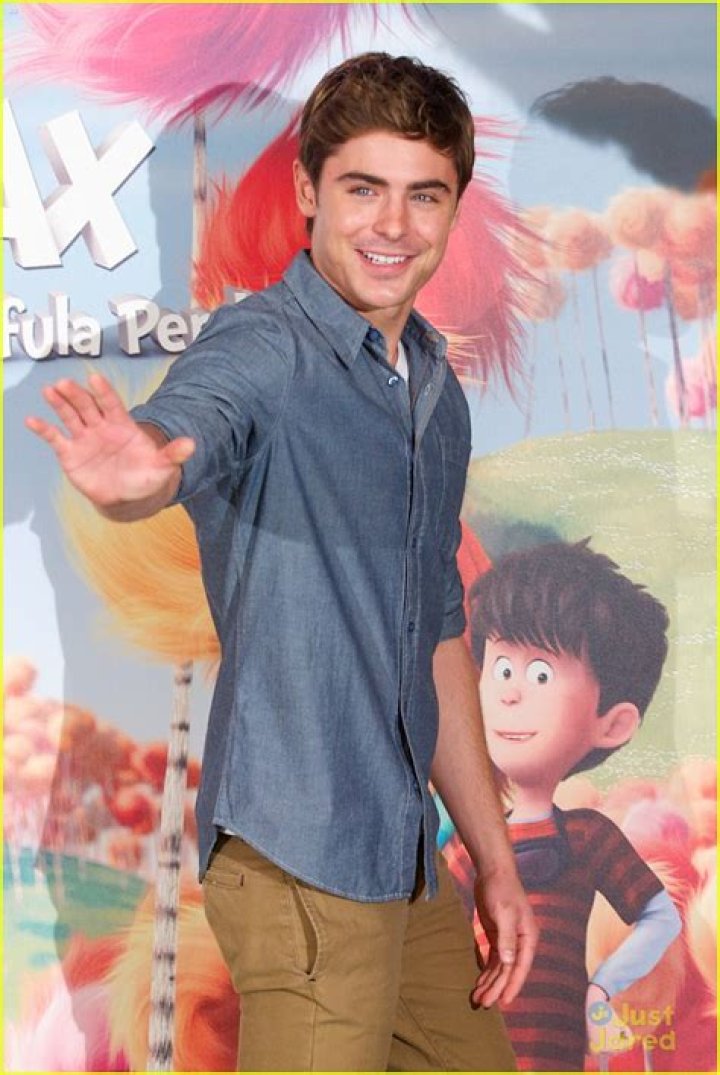 Zac Efron at The Lorax premiere